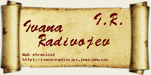 Ivana Radivojev vizit kartica